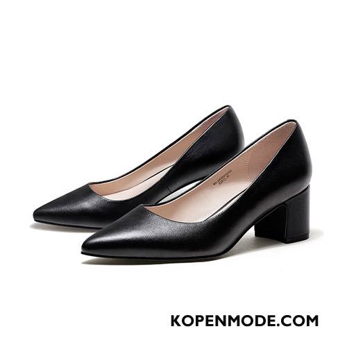 Hoge Hakken Dames Pumps Voorjaar Alle Wedstrijden Werk Casual Punt Roze