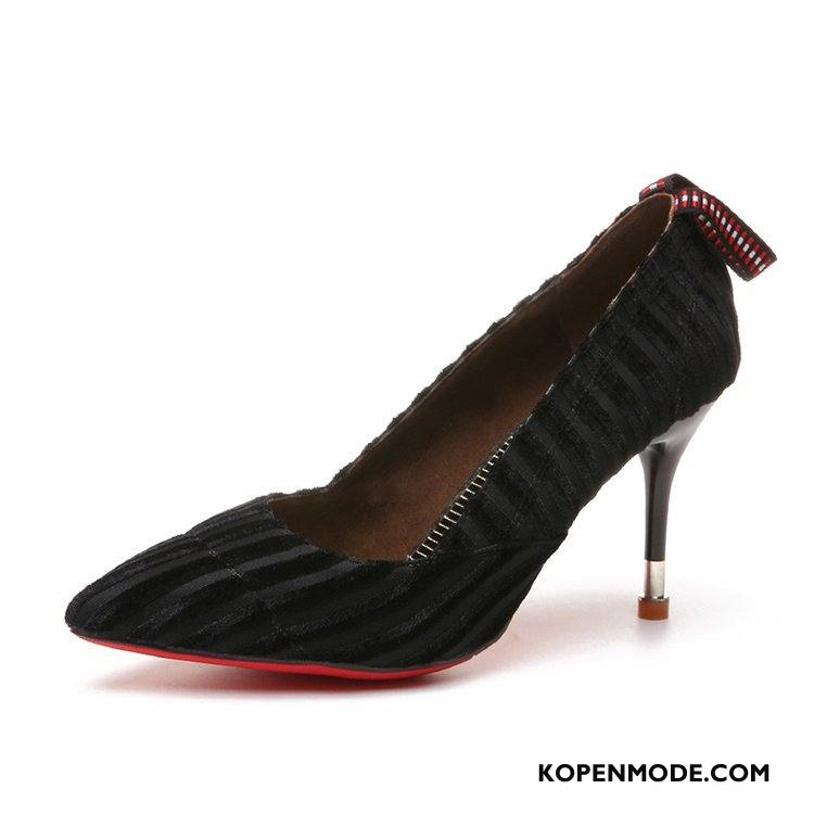 Hoge Hakken Dames Vrouwen Dun Schoenen Sexy Pumps 2018 Zwart Licht