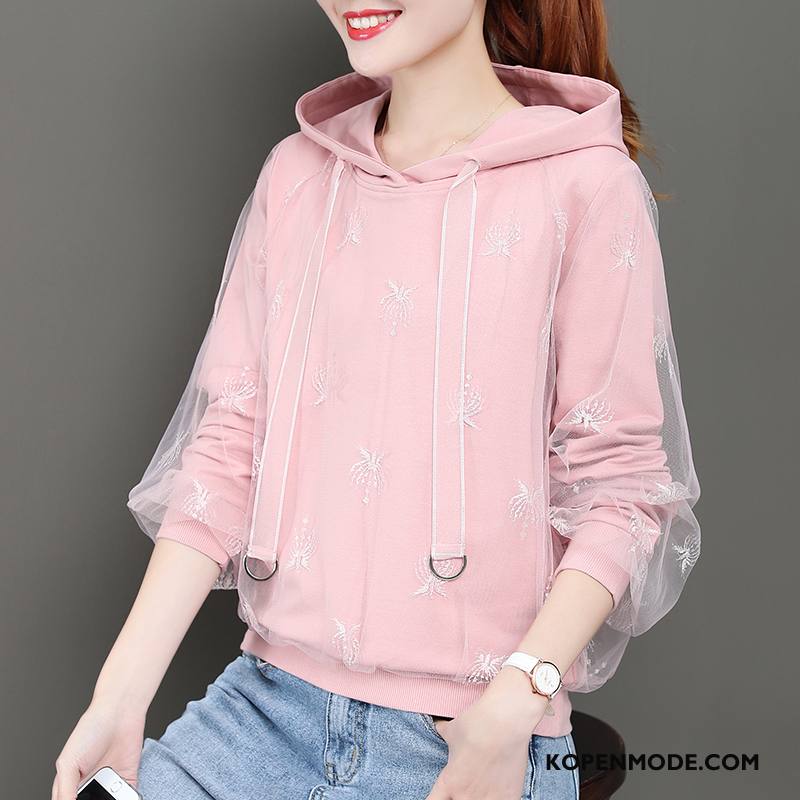 Hoodies Dames Dunne Super Mode Vrouwen Herfst Losse Roze