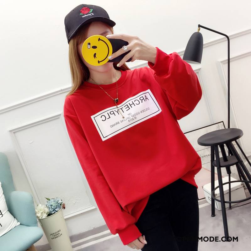 Hoodies Dames Losse Dunne Trend Vrouwen Voorjaar Vet Rood