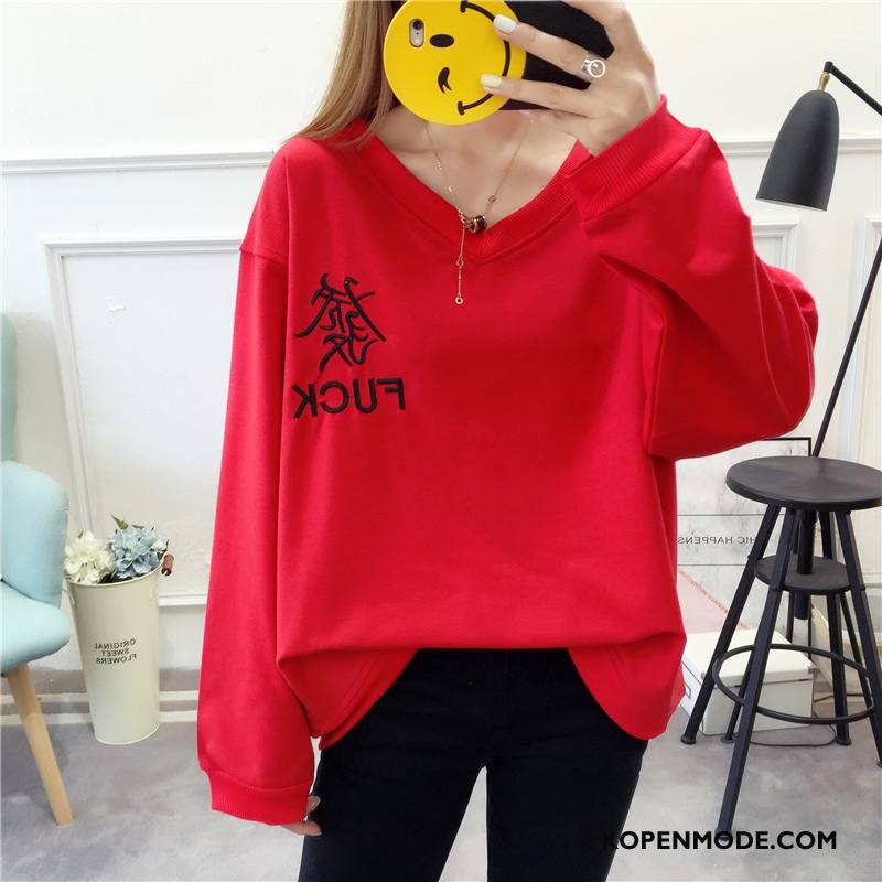 Hoodies Dames Losse Dunne Trend Vrouwen Voorjaar Vet Rood