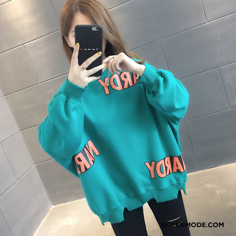 Hoodies Dames Trend Nieuw Losse Vrouwen Herfst Dunne Wit