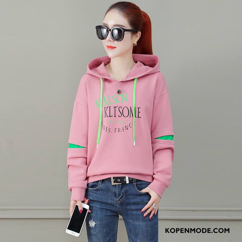 Hoodies Dames Voorjaar Jas Super Casual Herfst Vrouwen Grijs