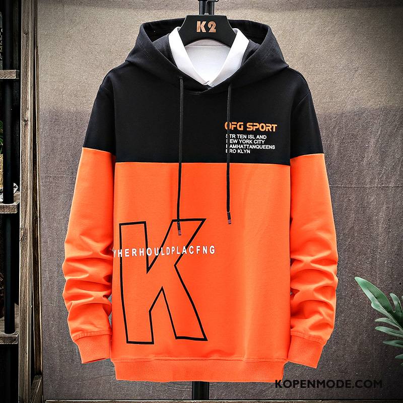 Hoodies Heren Dunne Voorjaar Herfst Losse Nieuw Trend Wit