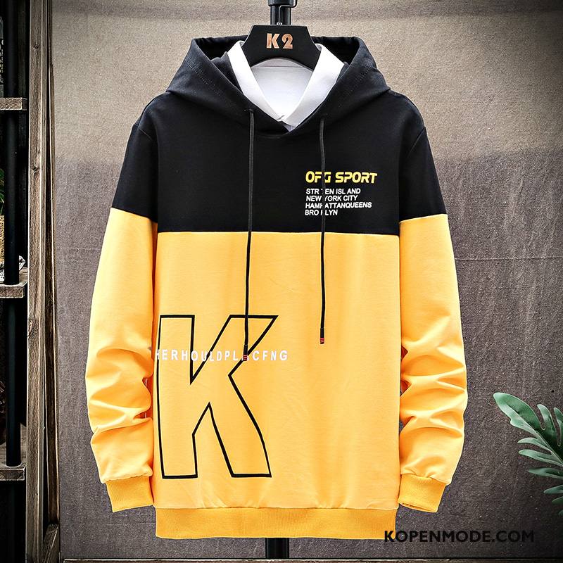 Hoodies Heren Dunne Voorjaar Herfst Losse Nieuw Trend Wit