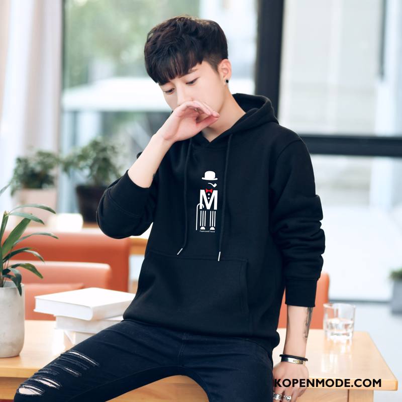 Hoodies Heren Hip-hop Winter Mannen Student Trend Casual Grijs Licht