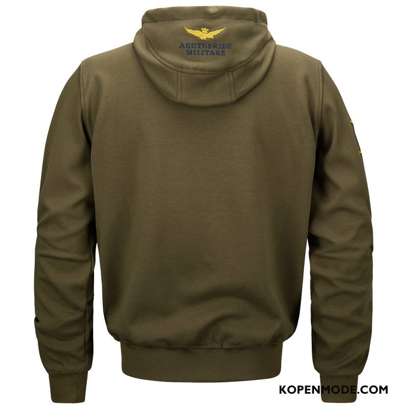 Hoodies Heren Jack Katoen Mannen Nieuw Casual Sport Legergroene