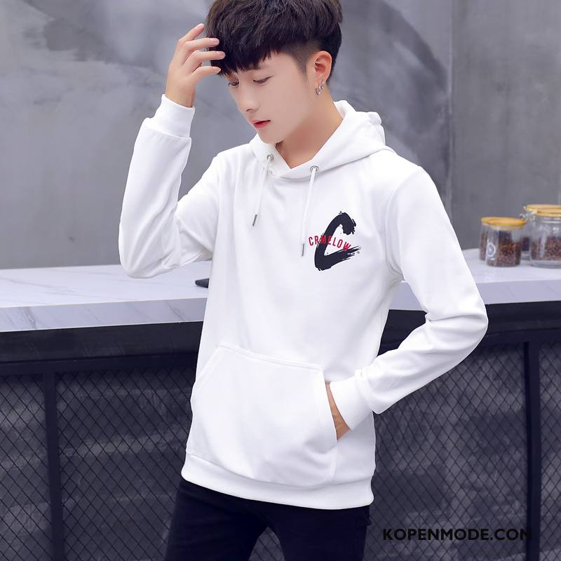 Hoodies Heren Jas Slim Fit 2018 Nieuw Herfst Mode Zwart