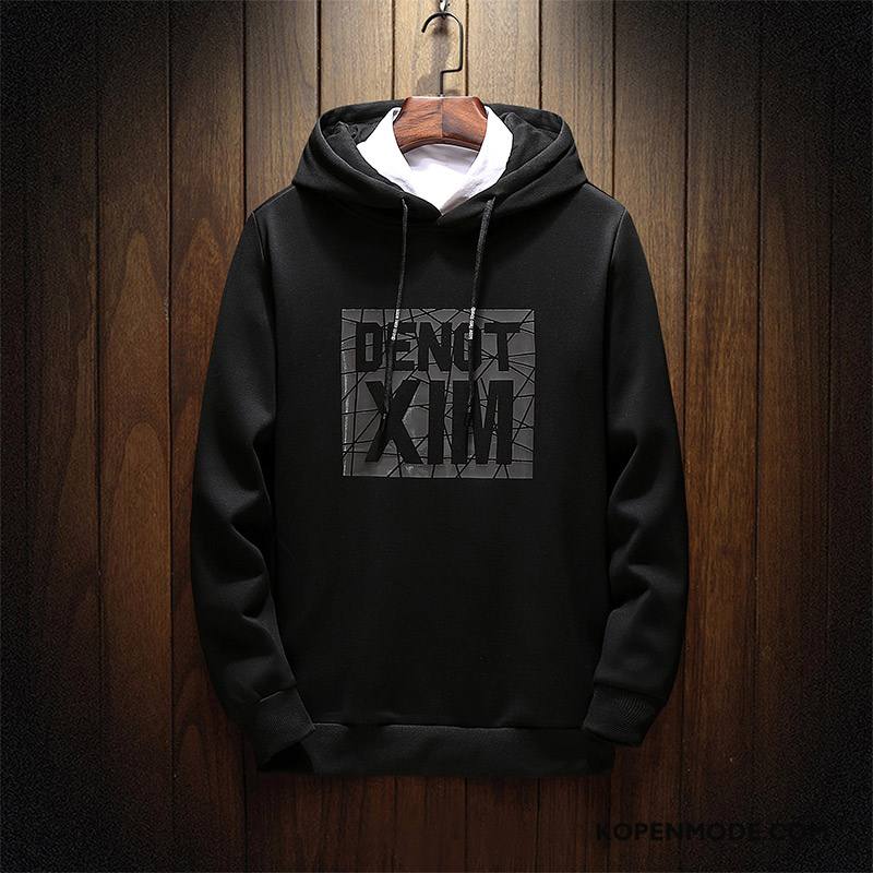 Hoodies Heren Losse Jas Sport Trendy Merk Herfst Student Wit
