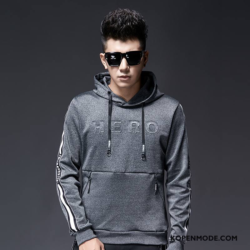 Hoodies Heren Mannen Jas Herfst 2018 Jasje Trendy Merk Zwart