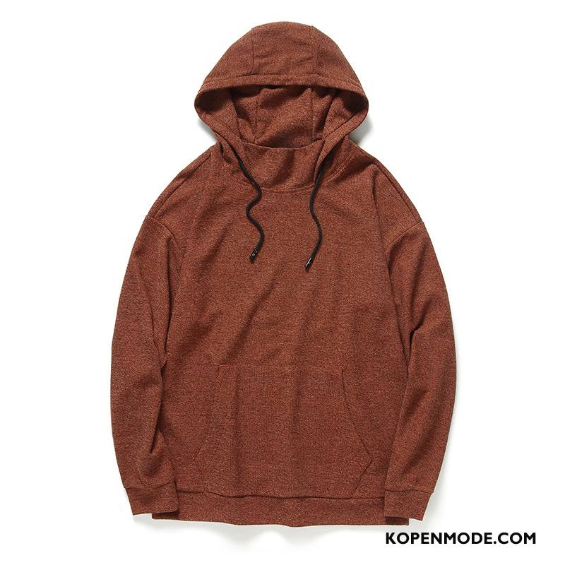 Hoodies Heren Mannen Lange Mouwen Herfst 2018 Losse Grijs