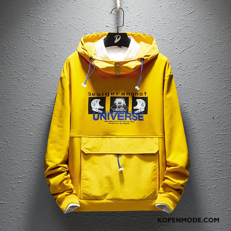 Hoodies Heren Mannen Trendy Merk Persoonlijk Nieuw Casual Herfst Zwart