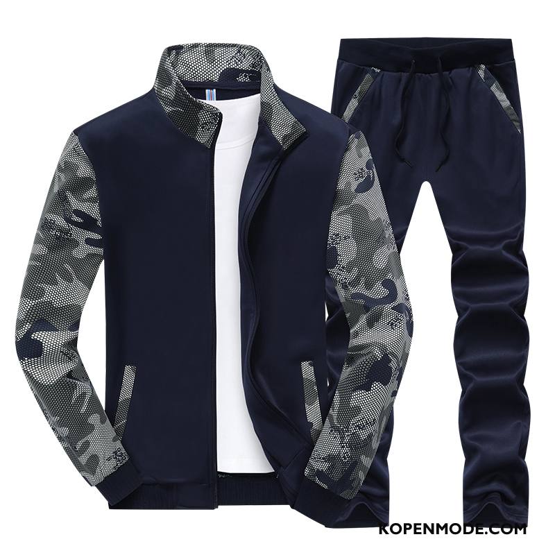 Hoodies Heren Mode Winter Sport Jeugd Mannen Trend Camouflage Grijs Licht