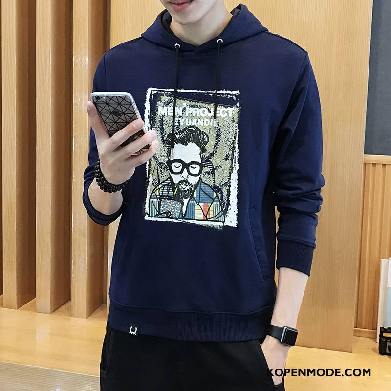 Hoodies Heren Nieuw Katoen Mannen Grijs