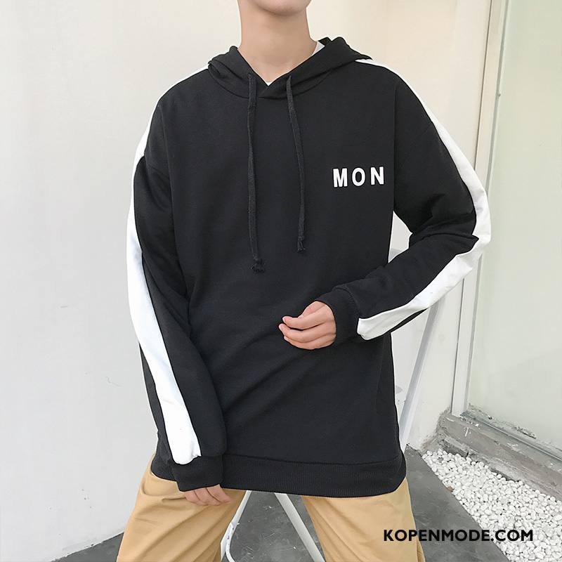 Hoodies Heren Nieuw Katoen Mannen Zwart