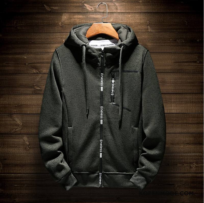 Hoodies Heren Nieuw Sport Trend Verkoop Rits Mannen Grijs