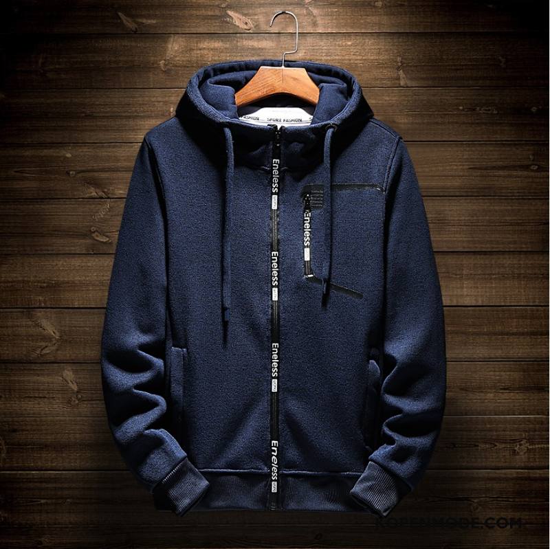 Hoodies Heren Nieuw Sport Trend Verkoop Rits Mannen Grijs