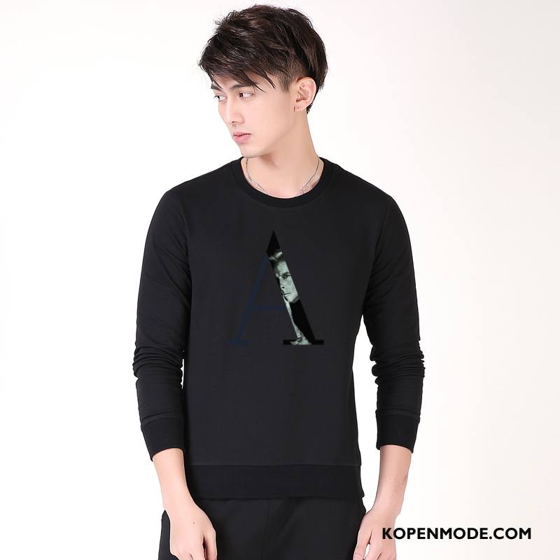 Hoodies Heren Nieuw Trend Mode Pullover Mannen Lange Mouwen Wit