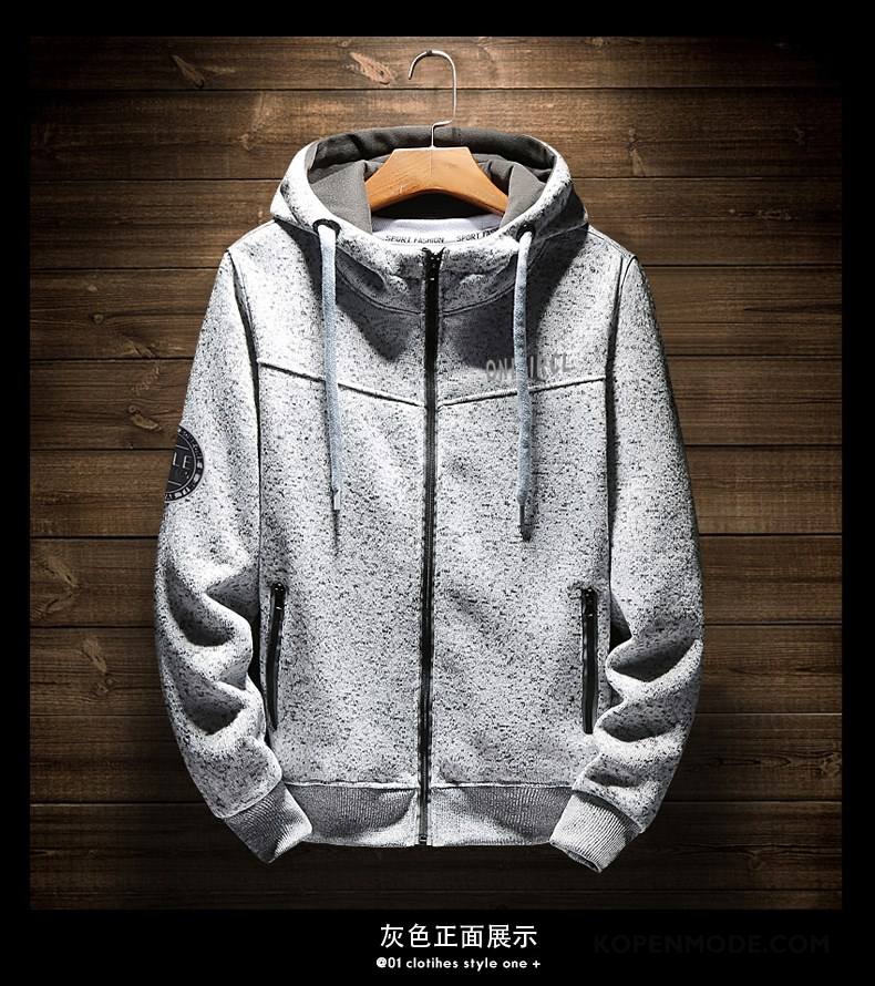 Hoodies Heren Winter Jeugd Nieuw 2018 Trend Herfst Grijs