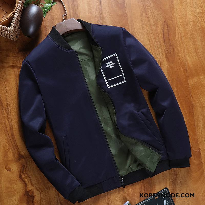 Jassen Heren Voorjaar Jack Sport Nieuw Slim Fit Bovenkleding Grijs