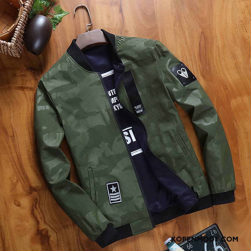 Jassen Heren Voorjaar Jack Sport Nieuw Slim Fit Bovenkleding Grijs