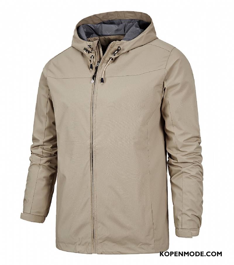 Jassen Heren Waterdicht Snel Droog Trenchcoat Winter Mannen Sport Zwart