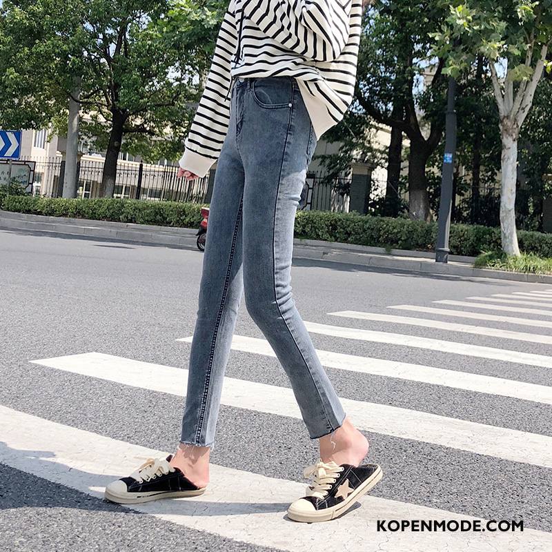 Jeans Dames Mode Losse Elegante Casual Persoonlijk Spijkerbroek Jeans Zwart