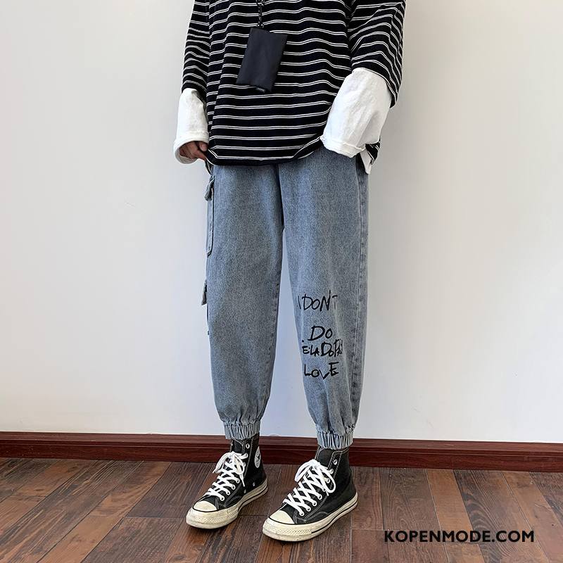 Jeans Heren Harlan Trend Strak Herfst Spijkerbroek Jeans Losse Zwart