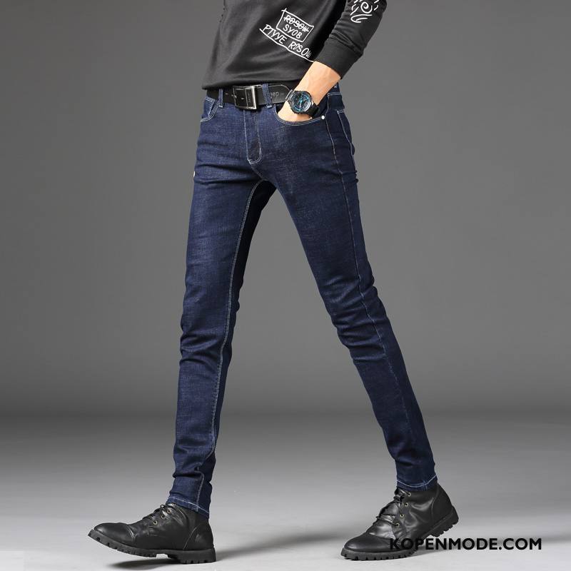 Jeans Heren Mode Spijkerbroek Jeans Blauw Zwart