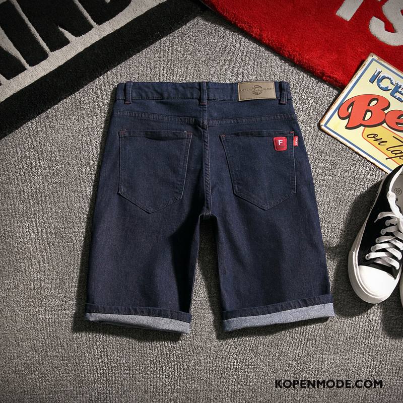 Jeans Heren Nieuw Mannen Korte Broek Spijkerbroek Jeans 2018 Zomer Blauw