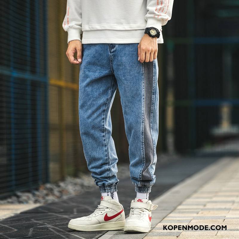 Jeans Heren Trend Denim Herfst Mode Nieuw Casual Zwart