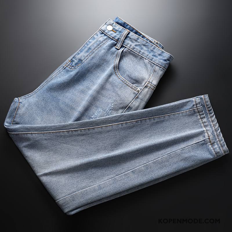 Jeans Heren Trend Spijkerbroek Jeans Nostalgie Wassen Herfst Harlan Zwart