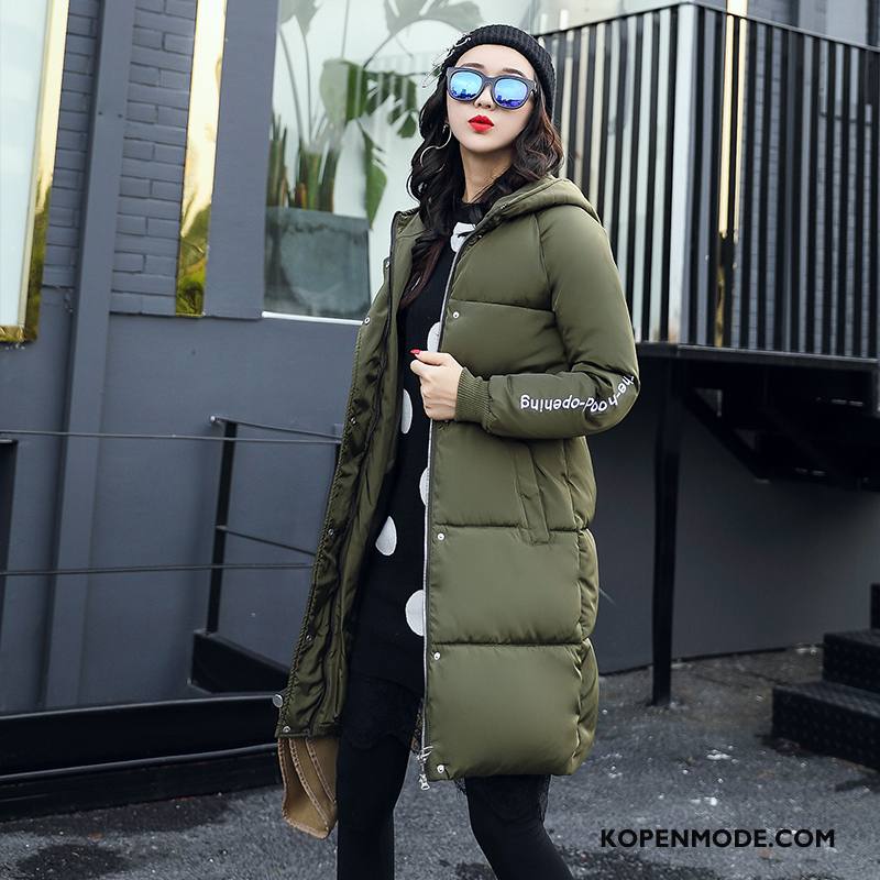 Katoenen Jas Dames Elegante Winter Mouwloos Trend 2018 Mode Effen Kleur Roze