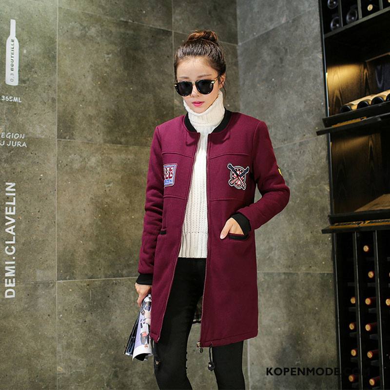 Katoenen Jas Dames Winter Zak Mode Cardigan Lange Mouwen Elegante Grijs