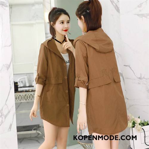 Korte Jas Dames Eenvoudige Elegante Met Één Rij Knoppen Hoodie Zomer Comfortabele Rood