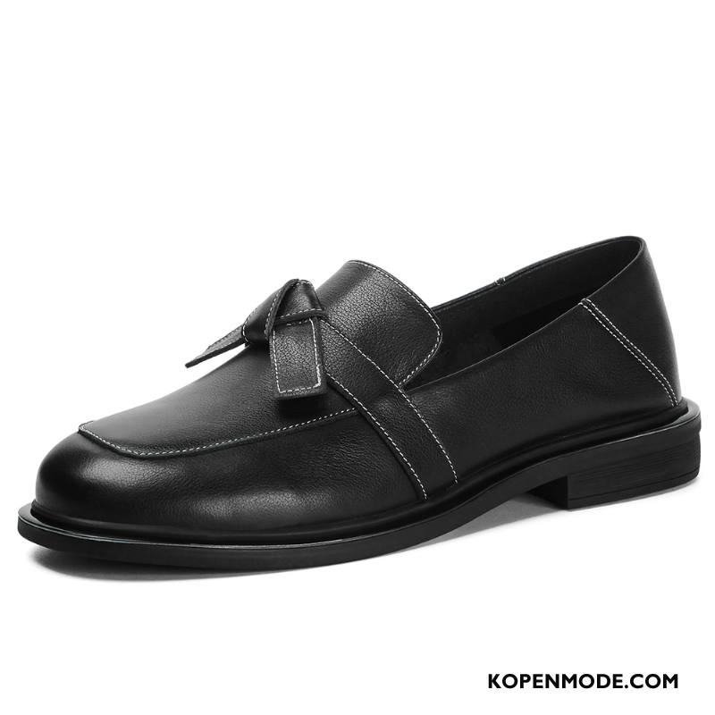 Mocassins Dames Loafers Pumps Schoenen Bootschoenen Vrouwen Leren Schoenen Wit Zwart