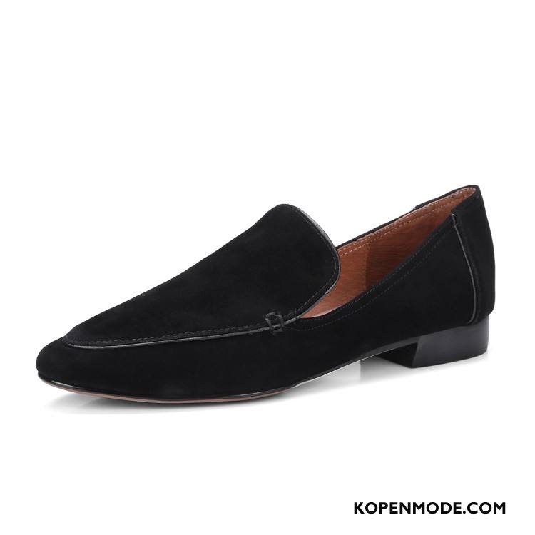 Mocassins Dames Loafers Schapenleer Plat Echt Leer Zomer Pumps Zandkleur Roze