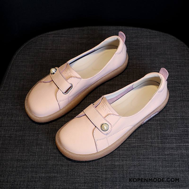 Mocassins Dames Pumps Velcro Zwangerschap Oxford Vrouwen Alle Wedstrijden Roze Wit Licht