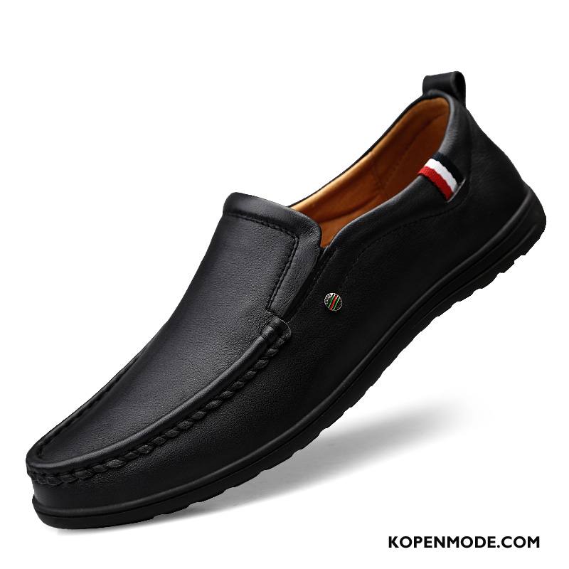 Mocassins Heren Leren Schoenen Mannen Echt Leer Slip On Bootschoenen Voorjaar Bruine