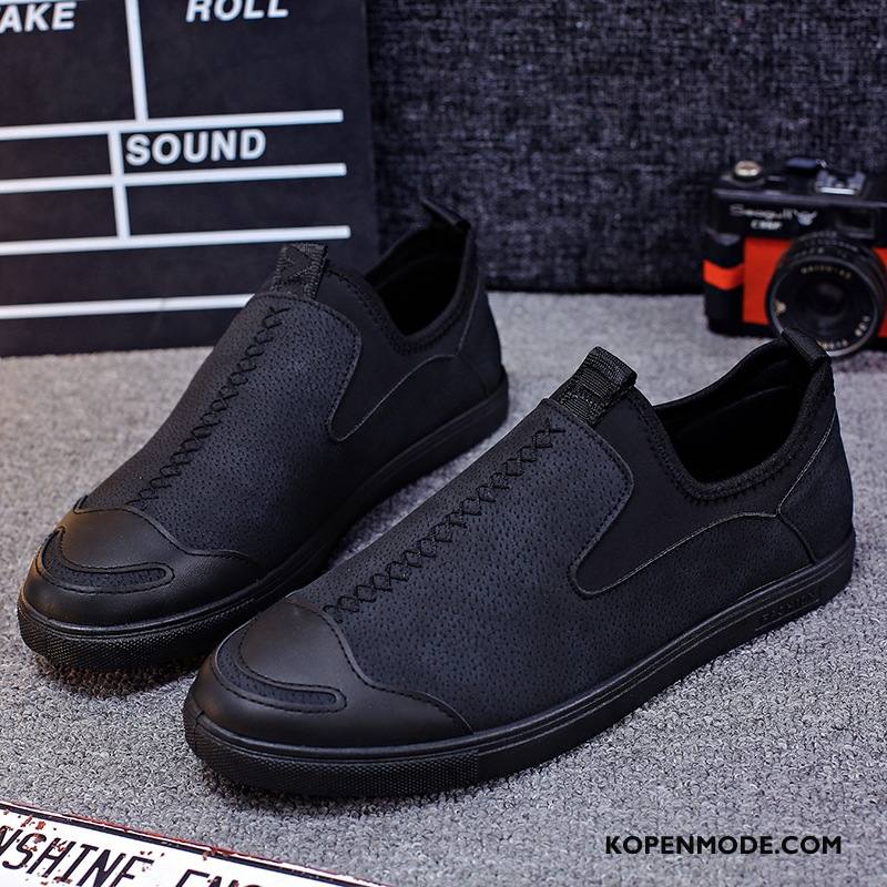 Mocassins Heren Mannen Jeugd Loafers Ademende Schoenen Slip On Grijs