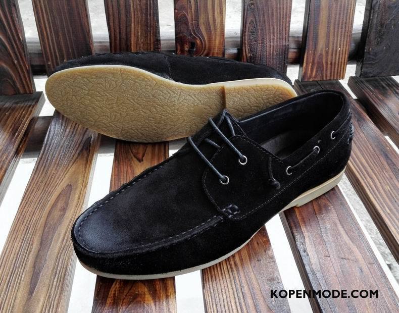 Mocassins Heren Mannen Zomer Echt Leer Voorjaar Slip On Ademende Grijs