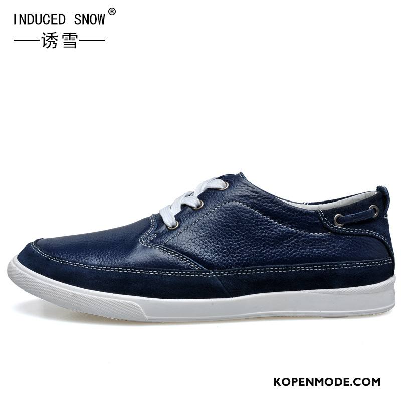 Mocassins Heren Pumps Trend Schoenen Mannen Student Herfst Blauw