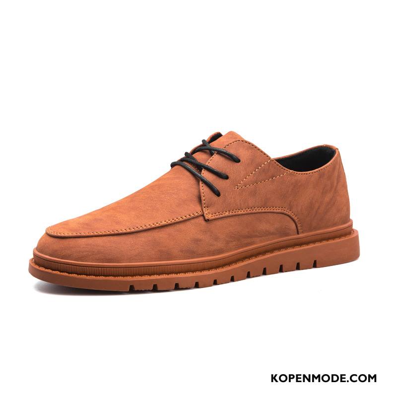 Mocassins Heren Ronde Kop Trend Schoenen Klassieke Comfortabele Mannen Effen Kleur Bruine