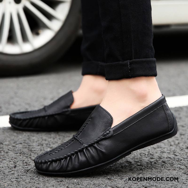 Mocassins Heren Slip On Alle Wedstrijden Herfst Mannen Trend Bootschoenen Rood Bruine