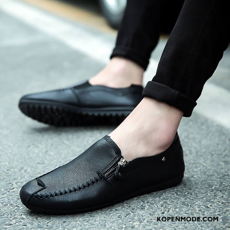 Mocassins Heren Trend Leren Schoenen Mannen Casual Zomer Slip On Bruine