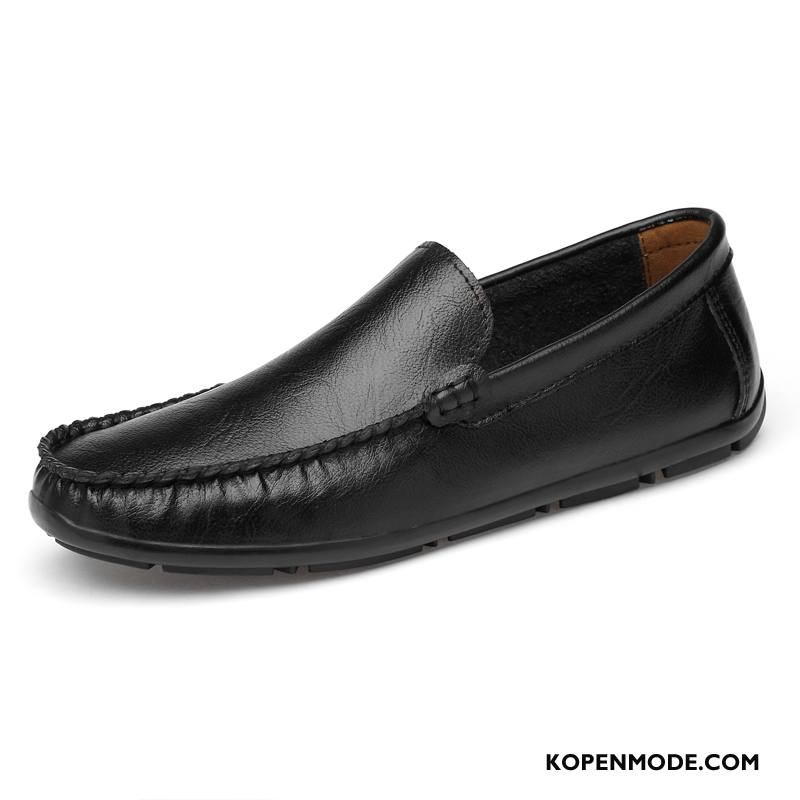 Mocassins Heren Zachte Zolen Zomer Ademende Mannen Casual Slip On Bruine