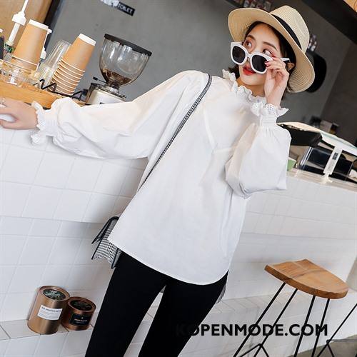 Overhemden Dames Elegante Slim Fit Eenvoudige 2018 Lange Mouwen Mode Kaki