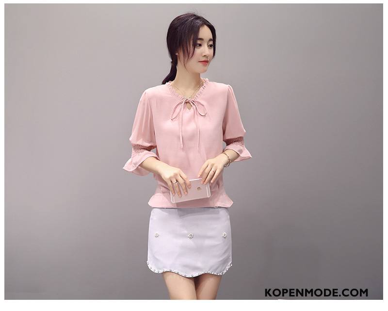 Pakken Dames Casual Lange Mouwen Korte Rokjes Losse Nieuw Mode Wit