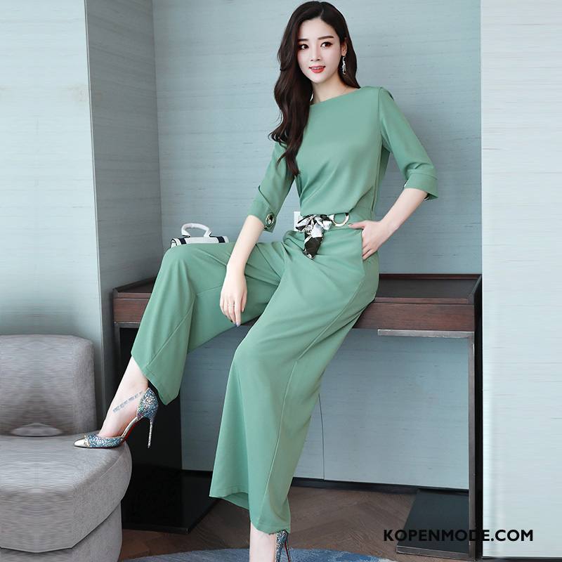 Pakken Dames Eenvoudige Comfortabele Casual Mode Trend Voorjaar Groen