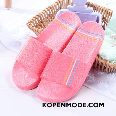 Pantoffels Dames Grote Maten Vrouw Binnen Zomer Lovers Mannen Roze